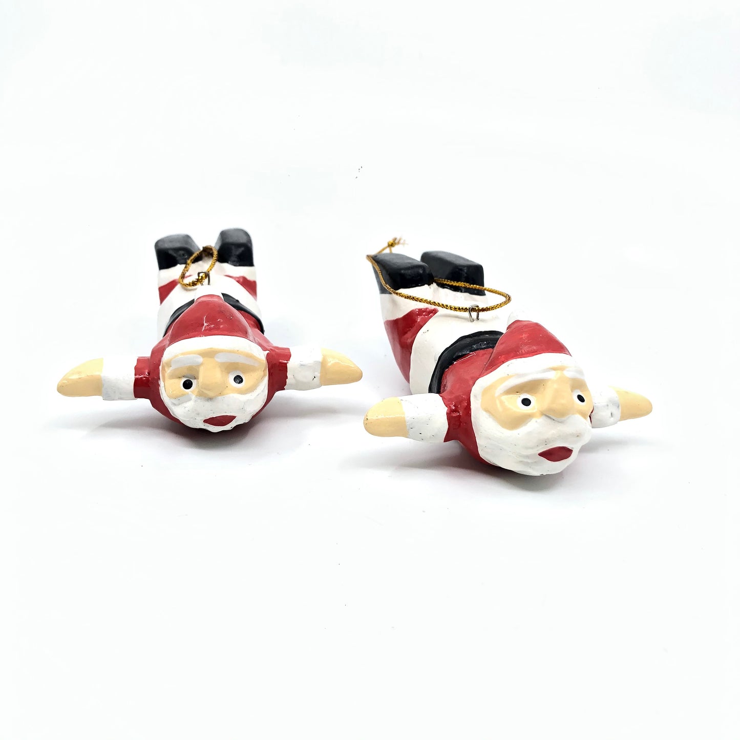 Flying Santa Christmas Tree Decoration - 4 Pack