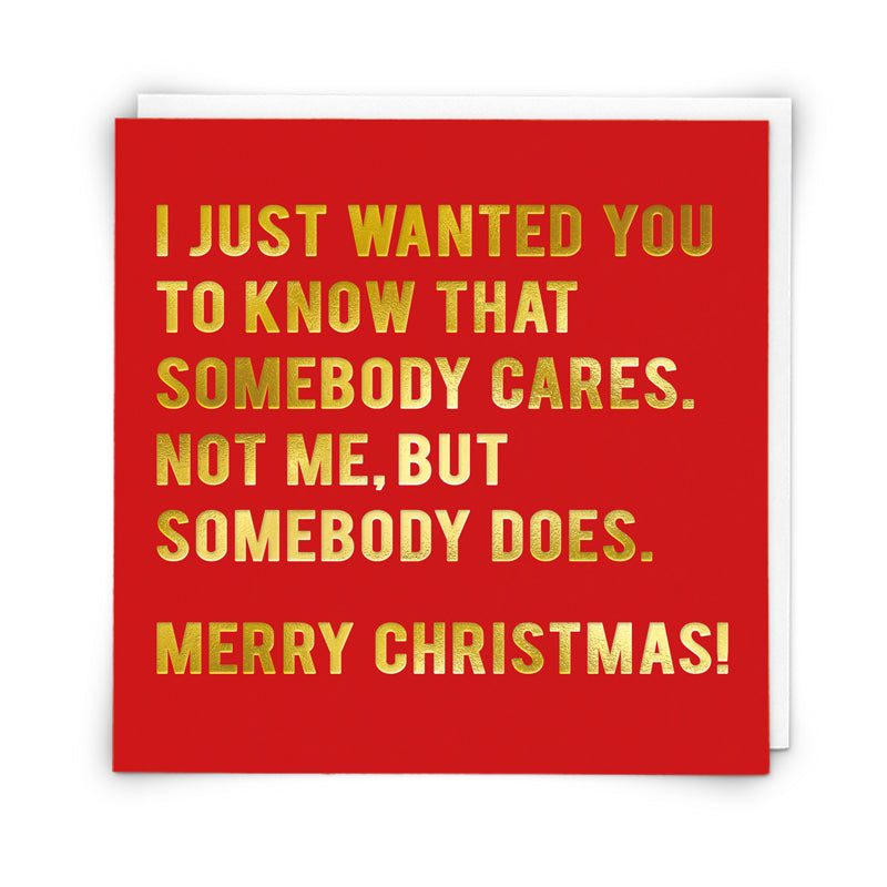 Christmas Card - Somebody Cares