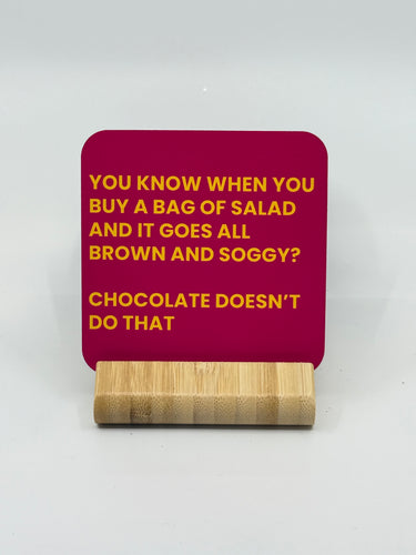 Chuckle Collection Drinks Coasters - Chocolate