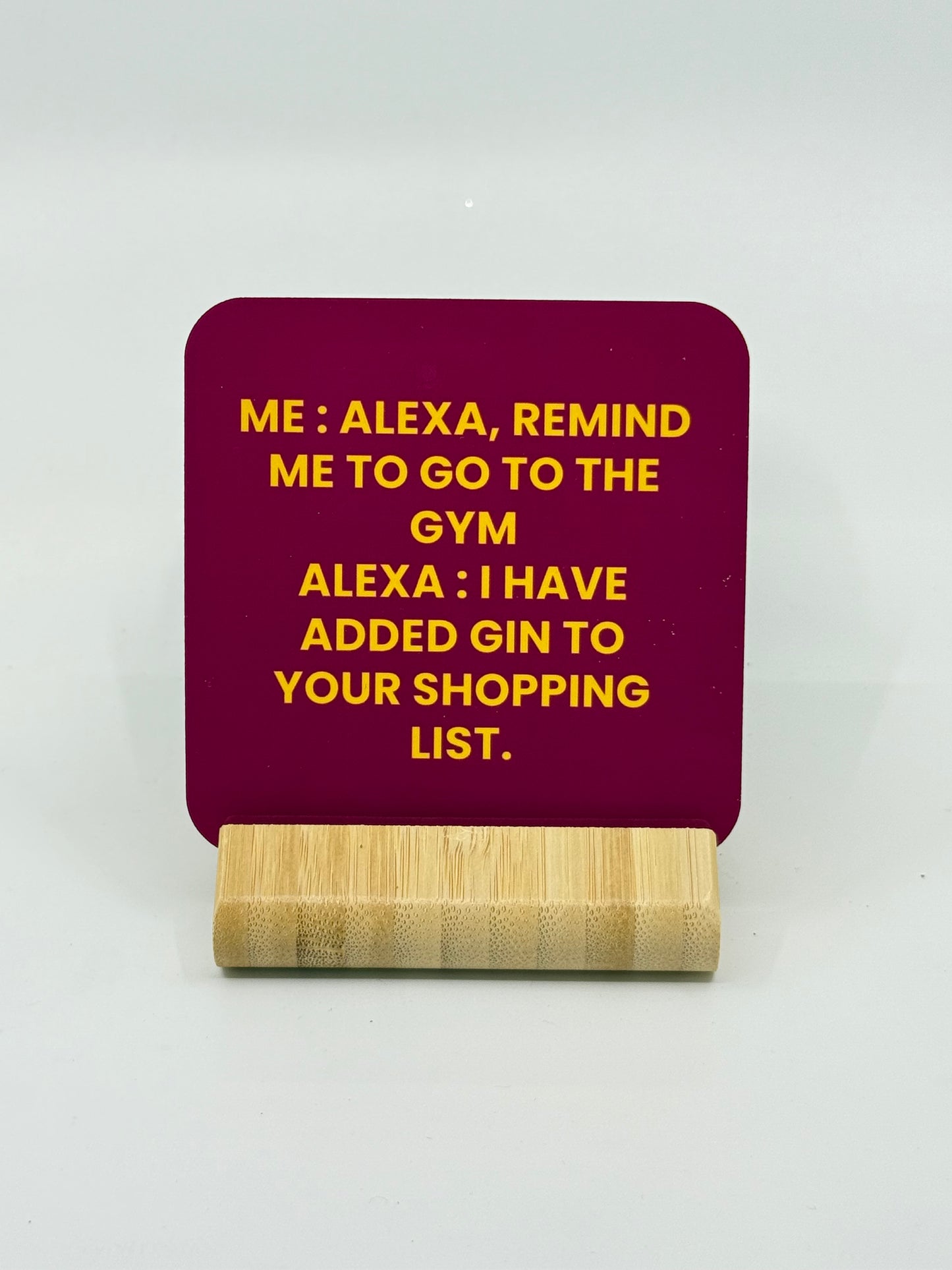 Chuckle Collection Drinks Coasters - Hi Alexa