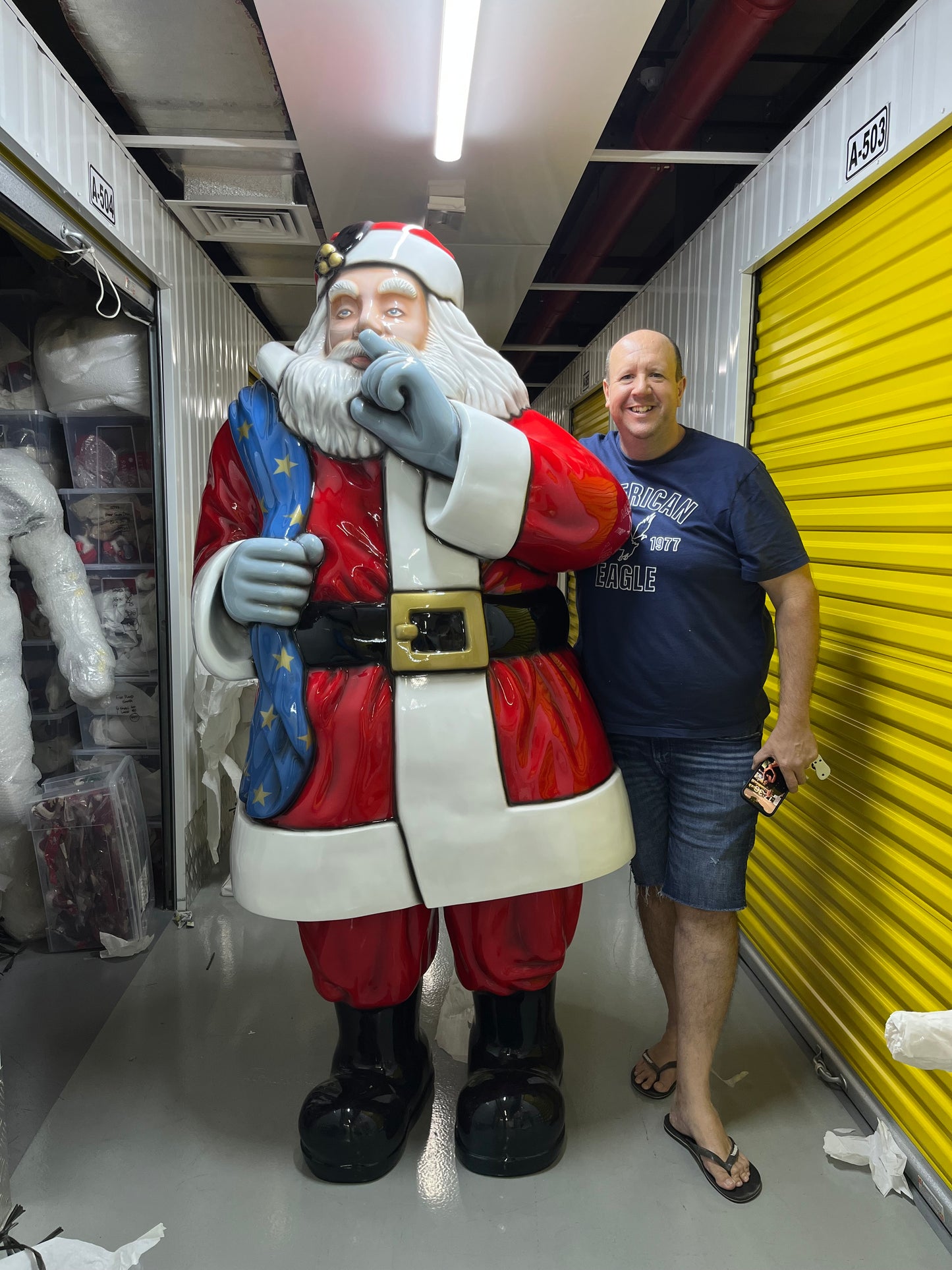 🎄 2 Metre “Shhh… Santa” – Exclusive UAE Statement Piece