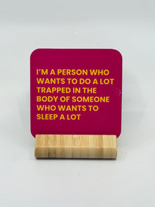 Chuckle Collection Drinks Coasters - Trapped