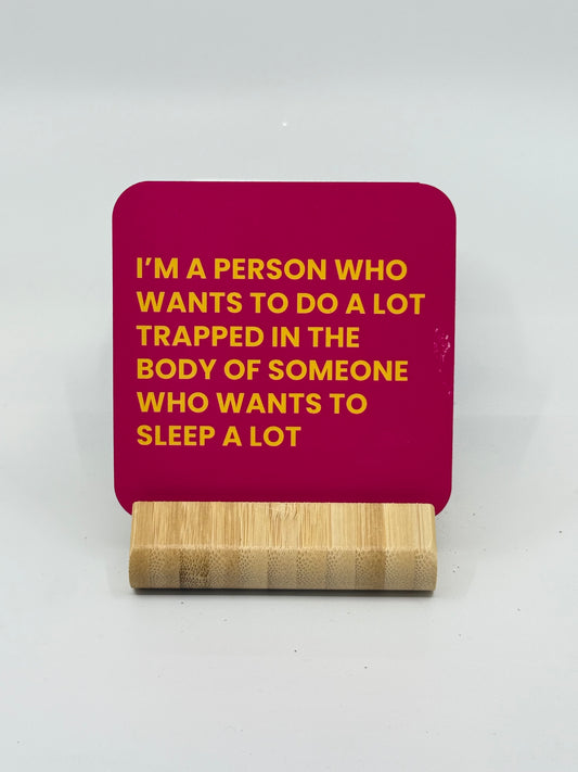 Chuckle Collection Drinks Coasters - Trapped