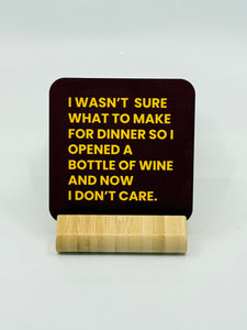 Chuckle Collection Drinks Coasters - Opened Wine