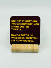 Load image into Gallery viewer, Chuckle Collection Drinks Coasters - Diet Tips