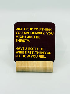 Chuckle Collection Drinks Coasters - Diet Tips