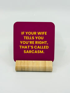 Chuckle Collection Drinks Coasters - Sarcasm
