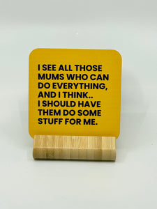Chuckle Collection Drinks Coasters - Mums