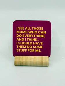 Chuckle Collection Drinks Coasters - Mums