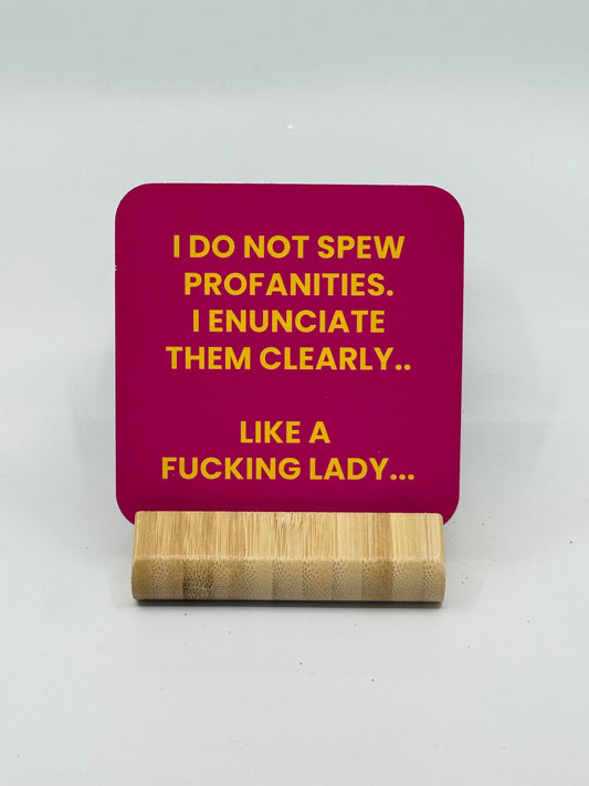 Chuckle Collection Drinks Coasters - Like A Lady