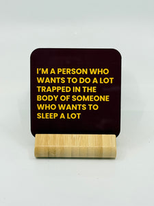 Chuckle Collection Drinks Coasters - Trapped