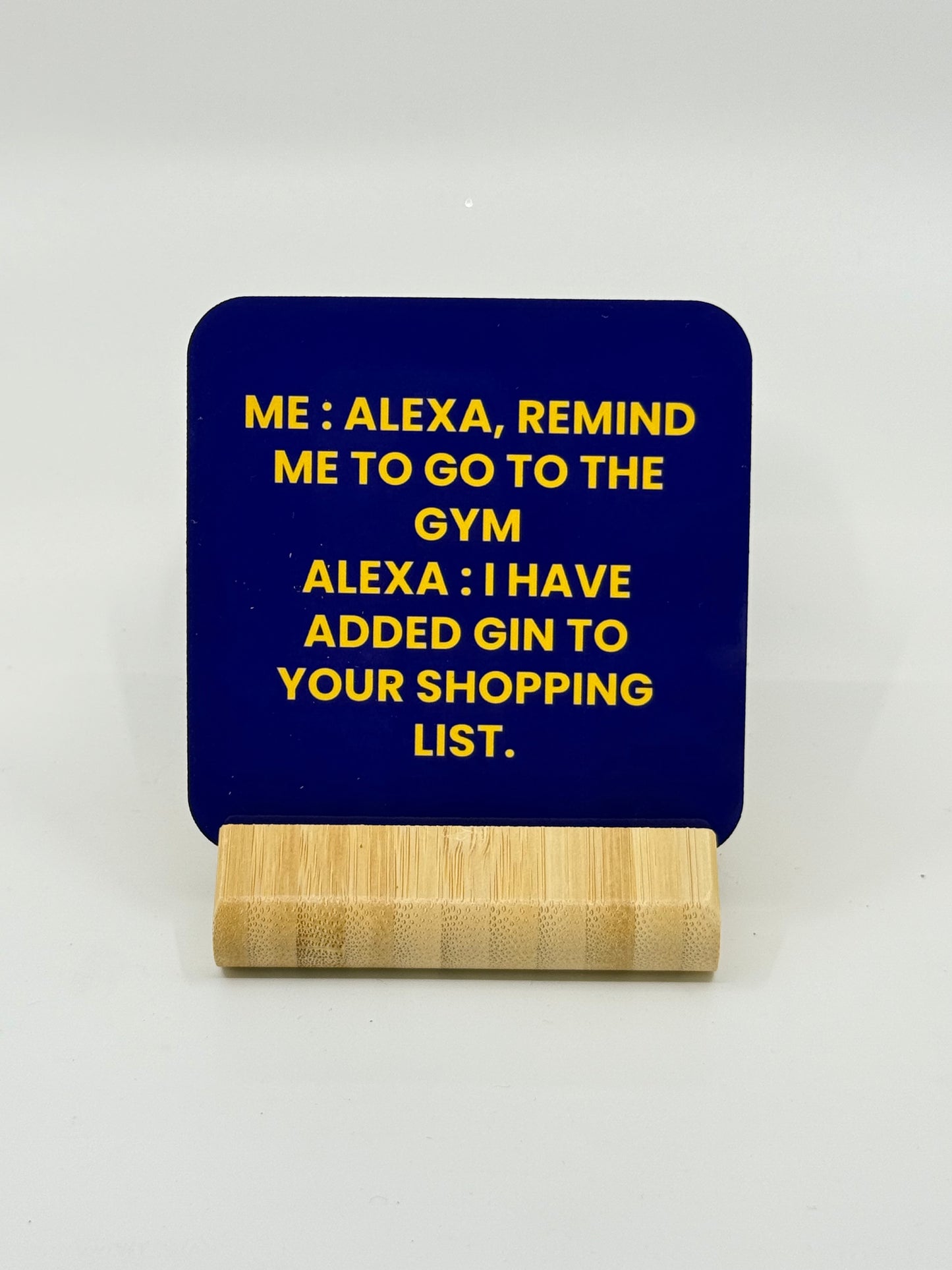 Chuckle Collection Drinks Coasters - Hi Alexa