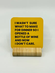 Chuckle Collection Drinks Coasters - Opened Wine