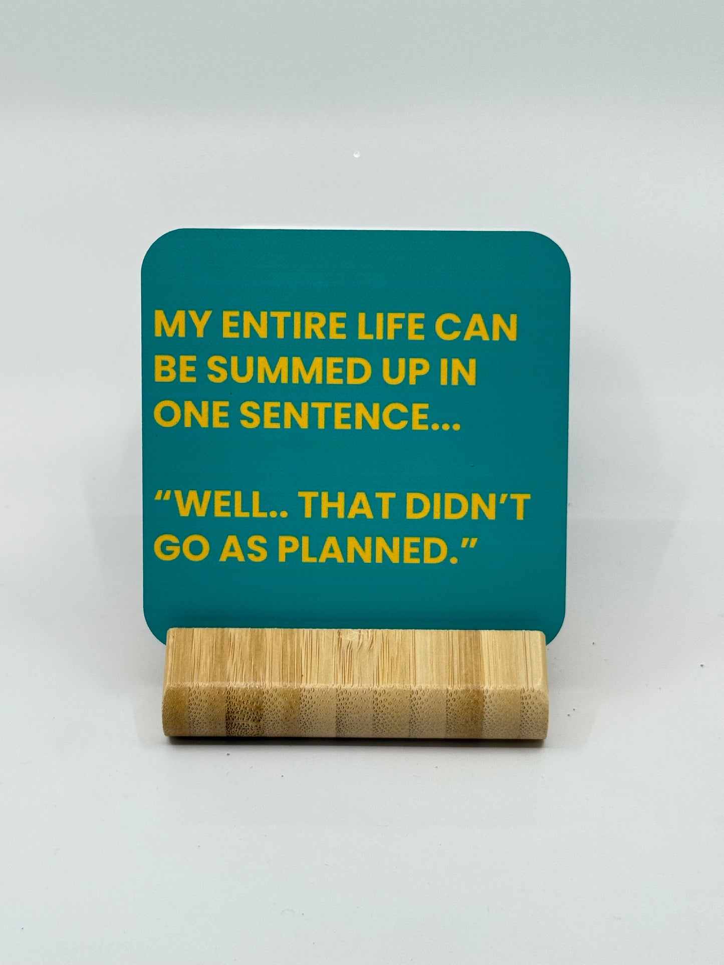 Chuckle Collection Drinks Coasters - One Sentence