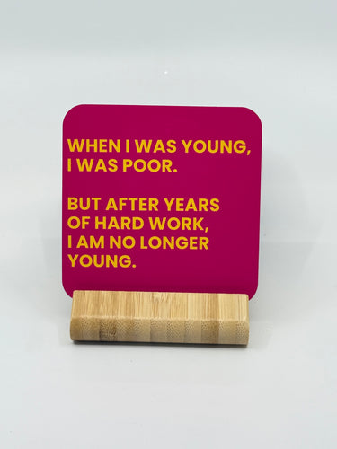 Chuckle Collection Drinks Coasters - Hard Work