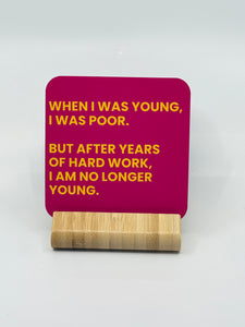 Chuckle Collection Drinks Coasters - Hard Work