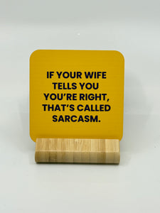 Chuckle Collection Drinks Coasters - Sarcasm