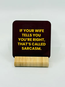 Chuckle Collection Drinks Coasters - Sarcasm