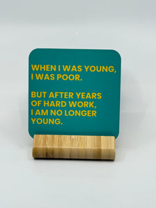 Chuckle Collection Drinks Coasters - Hard Work