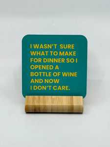 Chuckle Collection Drinks Coasters - Opened Wine