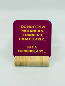 Chuckle Collection Drinks Coasters - Like A Lady