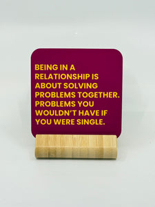 Chuckle Collection Drinks Coasters - Problem Solving