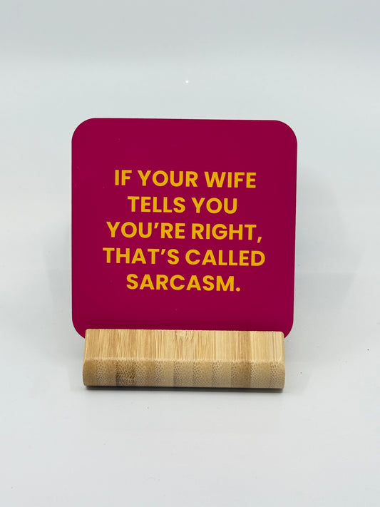 Chuckle Collection Drinks Coasters - Sarcasm