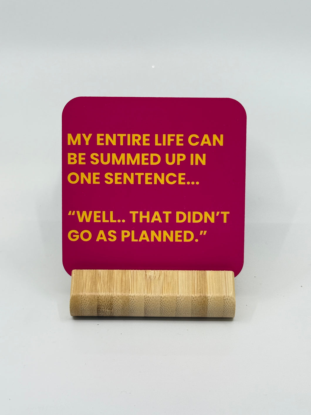 Chuckle Collection Drinks Coasters - One Sentence