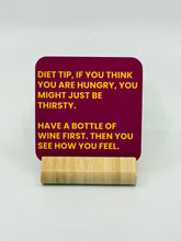 Load image into Gallery viewer, Chuckle Collection Drinks Coasters - Diet Tips