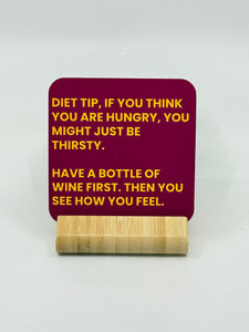 Chuckle Collection Drinks Coasters - Diet Tips