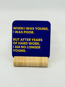 Chuckle Collection Drinks Coasters - Hard Work