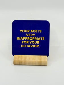 Chuckle Collection Drinks Coasters - Age Inappropriate
