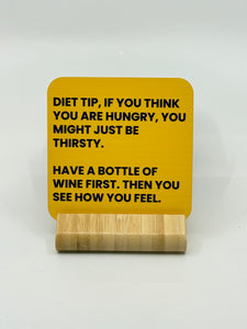 Chuckle Collection Drinks Coasters - Diet Tips
