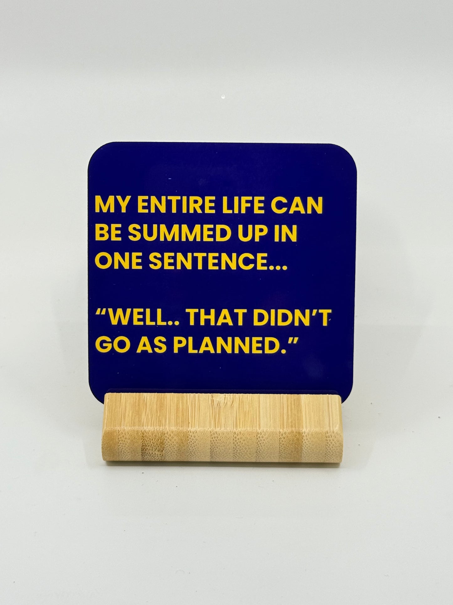 Chuckle Collection Drinks Coasters - One Sentence
