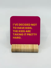 Load image into Gallery viewer, Chuckle Collection Drinks Coasters - No Kids