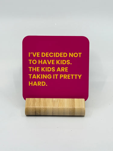 Chuckle Collection Drinks Coasters - No Kids