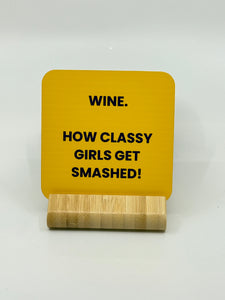 Chuckle Collection Drinks Coasters - Wine
