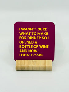 Chuckle Collection Drinks Coasters - Opened Wine