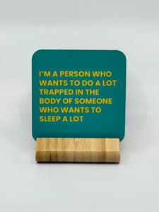 Chuckle Collection Drinks Coasters - Trapped