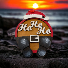 Load image into Gallery viewer, Ho Ho Ho Wooden Tree Decoration