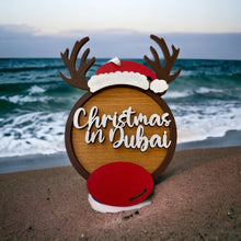 Load image into Gallery viewer, Christmas in Dubai Wooden Tree Decoration