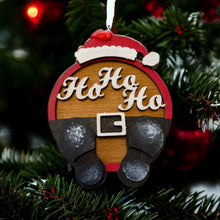 Load image into Gallery viewer, Ho Ho Ho Wooden Tree Decoration