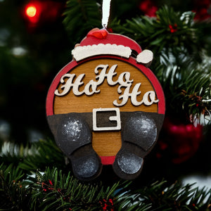 Ho Ho Ho Wooden Tree Decoration