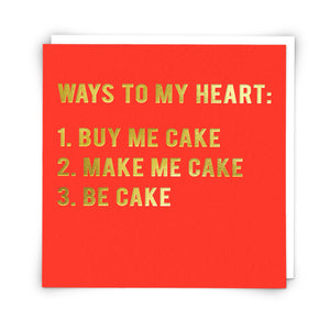 Valentines Card - Make Me A Cake