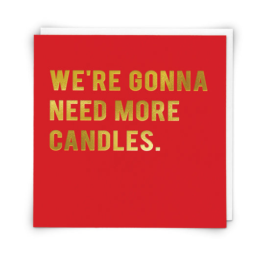 Birthday Card - More Candles