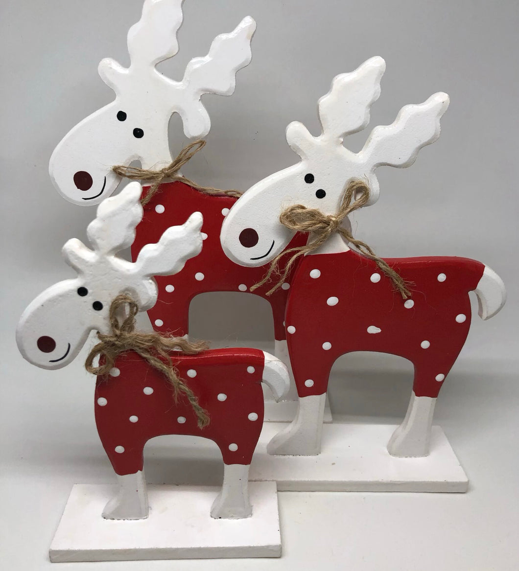 Set of 3 Cute Christmas Reindeer