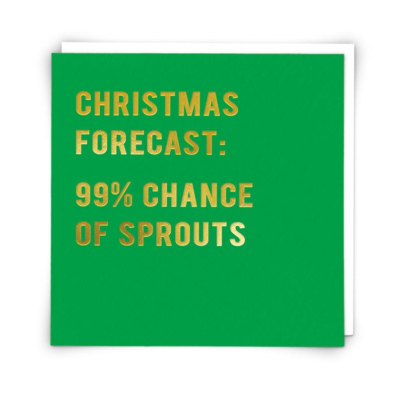 Christmas Card - 99% Chance of Sprouts