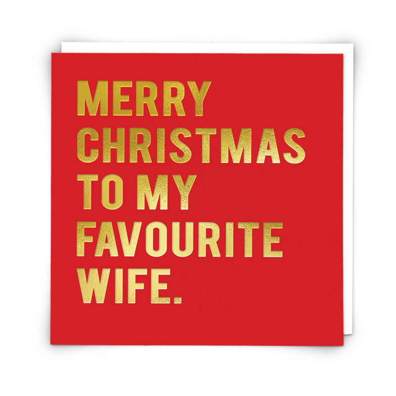 Christmas Card - Favourite Wife