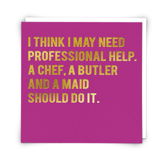 Birthday Card - Professional Help