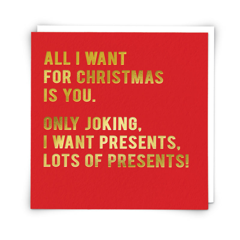 Christmas Card - All I Want